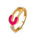 Wholesale alloy geometric rings JDC-RS-D060 Rings JoyasDeChina 04kc golden # rose Wholesale Jewelry JoyasDeChina Joyas De China