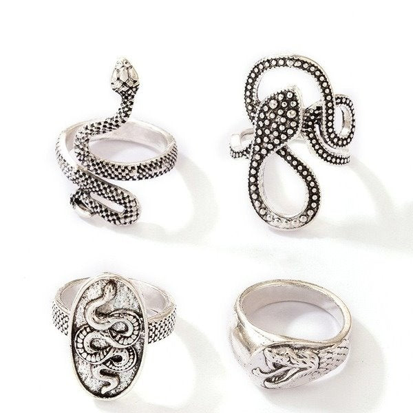 Wholesale alloy geometric snake ring animal snake ring JDC-RS-C349 Rings 咏歌 Wholesale Jewelry JoyasDeChina Joyas De China