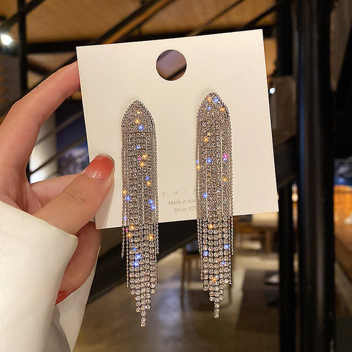 Wholesale alloy geometric Triangular Silver Earrings JDC-ES-BY012 Earrings 宝钰 sliver Wholesale Jewelry JoyasDeChina Joyas De China