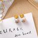 Wholesale Alloy girl brown acrylic plush earrings JDC-ES-MS005 Earrings JoyasDeChina 48#12034B Wholesale Jewelry JoyasDeChina Joyas De China