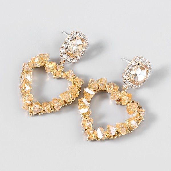 Wholesale Alloy Glass Diamond Acrylic Earrings JDC-ES-JL745 Earrings 氿乐 Wholesale Jewelry JoyasDeChina Joyas De China