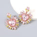 Wholesale Alloy Glass Diamond Color Earrings JDC-ES-JL671colored rhinestones Earrings ?鹄? Wholesale Jewelry JoyasDeChina Joyas De China