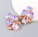 Wholesale Alloy Glass Diamond Earrings JDC-ES-JL672colored rhinestones Earrings ?鹄? pink Wholesale Jewelry JoyasDeChina Joyas De China