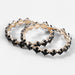 Wholesale Alloy Glass Drill Earrings JDC-ES-JL890 Earrings 氿乐 black Wholesale Jewelry JoyasDeChina Joyas De China