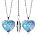 Wholesale Alloy Glass Piece Princess Time Gemstone Heart Necklace JDC-NE-Hengx003 Necklaces 横湘 Wholesale Jewelry JoyasDeChina Joyas De China