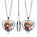 Wholesale Alloy Glass Piece Princess Time Gemstone Heart Necklace JDC-NE-Hengx003 Necklaces 横湘 Wholesale Jewelry JoyasDeChina Joyas De China
