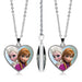 Wholesale Alloy Glass Piece Princess Time Gemstone Heart Necklace JDC-NE-Hengx003 Necklaces 横湘 Wholesale Jewelry JoyasDeChina Joyas De China