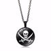 Wholesale Alloy Glass Piece Skull Time Gemstone Necklace JDC-NE-Hengx005 Necklaces 横湘 Wholesale Jewelry JoyasDeChina Joyas De China