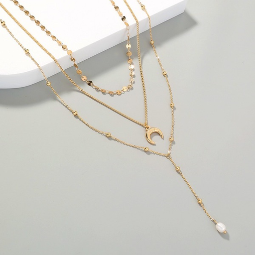 Bulk Jewelry Wholesale alloy gold ball pearl necklaces JDC-NE-NM042 Wholesale factory from China YIWU China