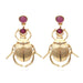 Wholesale alloy gold beetle Earrings JDC-ES-MY198 Earrings 曼茵 gold Wholesale Jewelry JoyasDeChina Joyas De China