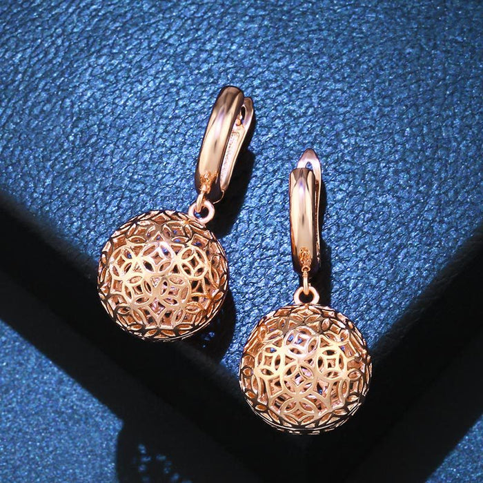 Wholesale alloy gold earrings JDC-ES-AS048 Earrings 翱?N golden Wholesale Jewelry JoyasDeChina Joyas De China