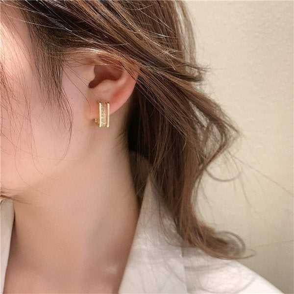Wholesale alloy gold earrings JDC-ES-BY-109 Earrings 宝钰 Wholesale Jewelry JoyasDeChina Joyas De China