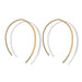 Wholesale Alloy Gold Fashion Retro Irregular Geometry U-shaped Oval Handmade Fish Line Earrings JDC-ES-C145 earrings JoyasDeChina gold Wholesale Jewelry JoyasDeChina Joyas De China