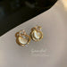 Wholesale alloy gold letter Earrings JDC-ES-BY-074 Earrings 宝钰 Wholesale Jewelry JoyasDeChina Joyas De China