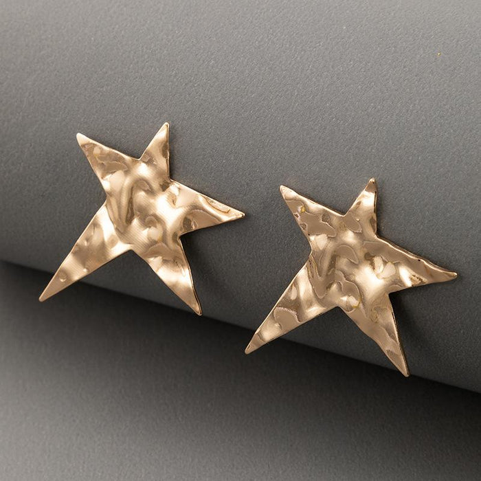 Wholesale Alloy Gold Pentagram Popular New Creative Design Star Earrings JDC-ES-C130 earrings JoyasDeChina 17776 Wholesale Jewelry JoyasDeChina Joyas De China