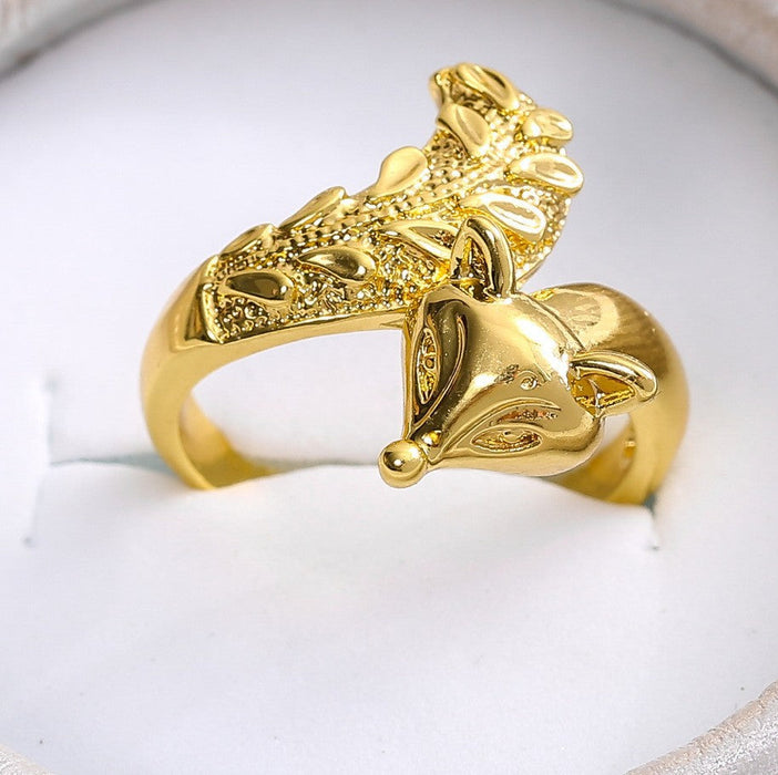 Wholesale alloy gold rings JDC-RS-WN-009 Rings 薇妮 6 Adjustable opening Wholesale Jewelry JoyasDeChina Joyas De China