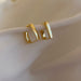 Wholesale alloy Gold Square Earrings JDC-ES-BY035 Earrings 宝钰 1 Wholesale Jewelry JoyasDeChina Joyas De China