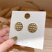 Wholesale alloy Gold Square Earrings JDC-ES-BY035 Earrings 宝钰 8 Wholesale Jewelry JoyasDeChina Joyas De China