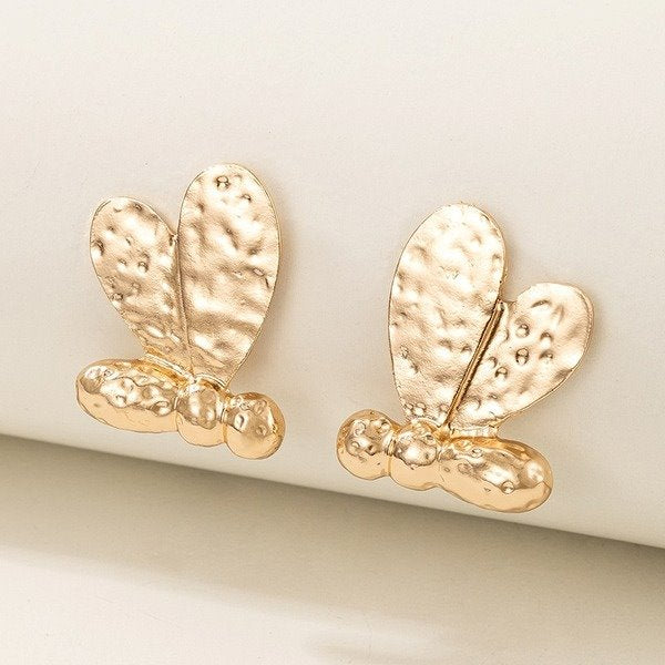 Wholesale alloy golden bee animal earrings JDC-ES-C422 Earrings 咏歌 Wholesale Jewelry JoyasDeChina Joyas De China