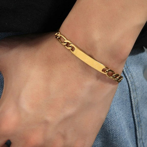 Wholesale alloy golden curved brand bracelet JDC-BT-MiMeng006 Bracelet 米萌 Wholesale Jewelry JoyasDeChina Joyas De China