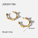 Wholesale alloy golden disc C-shaped earrings JDC-ES-JD329 Earrings 杰鼎 JDE201785 Wholesale Jewelry JoyasDeChina Joyas De China