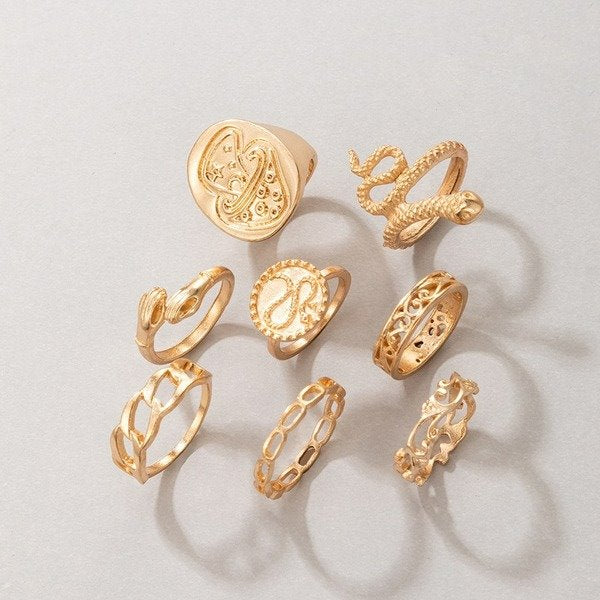 Wholesale alloy golden mushroom ring JDC-RS-C336 Rings 咏歌 Wholesale Jewelry JoyasDeChina Joyas De China