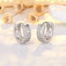 Wholesale alloy great wall pattern circle earrings JDC-ES-QLX056 Earrings 巧兰轩 silver Wholesale Jewelry JoyasDeChina Joyas De China
