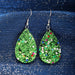 Wholesale alloy green drop earrings JDC-ES-C459 Earrings 咏歌 19903 Wholesale Jewelry JoyasDeChina Joyas De China
