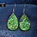 Wholesale alloy green drop earrings JDC-ES-C459 Earrings 咏歌 Wholesale Jewelry JoyasDeChina Joyas De China