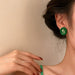 Wholesale alloy green Earrings JDC-ES-BY-110 Earrings 宝钰 Wholesale Jewelry JoyasDeChina Joyas De China