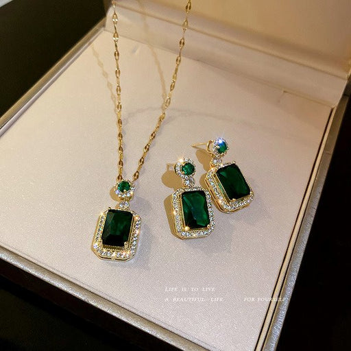 Wholesale alloy green geometric Earrings JDC-ES-BY020 Earrings 宝钰 Wholesale Jewelry JoyasDeChina Joyas De China