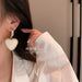 Wholesale alloy green Love Earrings JDC-ES-BY-111 Earrings 宝钰 Wholesale Jewelry JoyasDeChina Joyas De China
