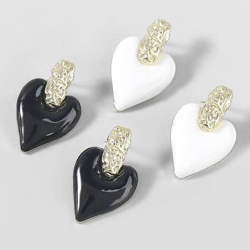 Wholesale alloy heart earrings JDC-ES-JL774 Earrings 氿乐 Wholesale Jewelry JoyasDeChina Joyas De China