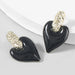 Wholesale alloy heart earrings JDC-ES-JL774 Earrings 氿乐 Wholesale Jewelry JoyasDeChina Joyas De China