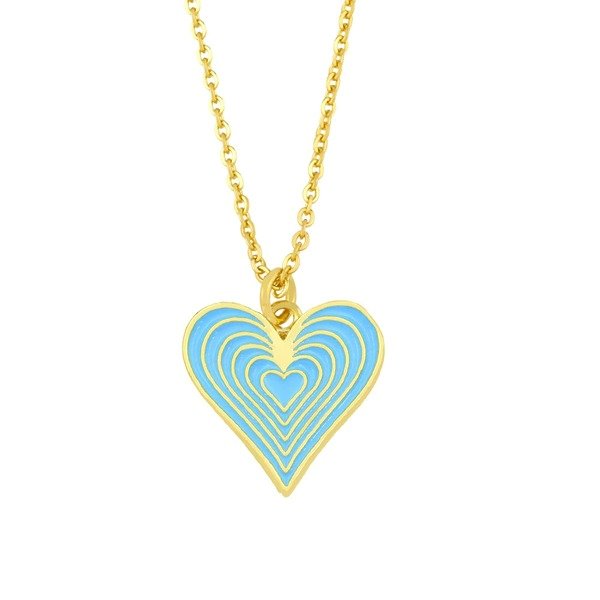 Wholesale alloy heart necklace JDC-NE-AS387 NECKLACE 翱昇 Wholesale Jewelry JoyasDeChina Joyas De China