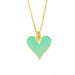 Wholesale alloy heart necklace JDC-NE-AS387 NECKLACE 翱昇 green Wholesale Jewelry JoyasDeChina Joyas De China