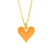 Wholesale alloy heart necklace JDC-NE-AS387 NECKLACE 翱昇 orange Wholesale Jewelry JoyasDeChina Joyas De China