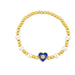 Wholesale Alloy Heart Shaped Demon Eye Bracelet JDC-BT-AS107 Bracelet 翱昇 Wholesale Jewelry JoyasDeChina Joyas De China