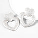 Wholesale alloy heart-shaped earrings JDC-ES-JL703 Earrings ?鹄? silver Wholesale Jewelry JoyasDeChina Joyas De China