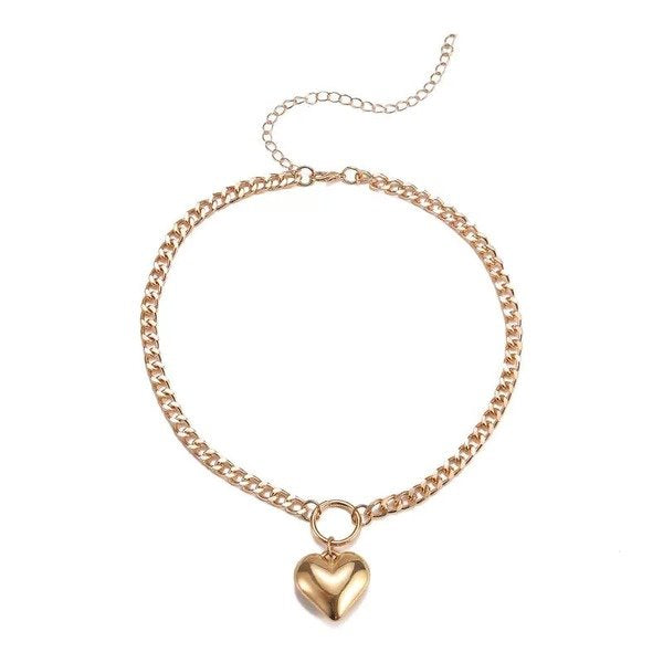 Wholesale alloy heart-shaped necklaces JDC-NE-XC218 Necklaces 夏晨 Wholesale Jewelry JoyasDeChina Joyas De China