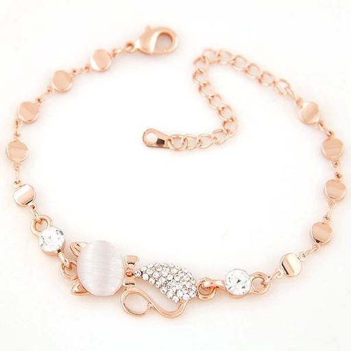 Bulk Jewelry Wholesale alloy heart shaped rose gold bracelet JDC-BT-wy062 Wholesale factory from China YIWU China
