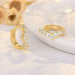 Wholesale alloy heart-shaped wave stud earrings JDC-ES-QLX047 Earrings 巧兰轩 Wholesale Jewelry JoyasDeChina Joyas De China