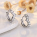 Wholesale alloy heart-shaped wave stud earrings JDC-ES-QLX047 Earrings 巧兰轩 silver Wholesale Jewelry JoyasDeChina Joyas De China