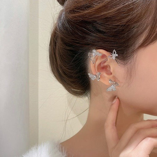 Wholesale alloy hollow butterfly earrings JDC-ES-XuF031 Earrings 旭帆 Wholesale Jewelry JoyasDeChina Joyas De China