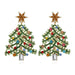 Wholesale alloy hollow diamond Christmas Tree Earrings JDC-ES-MY235 Earrings 曼茵 Wholesale Jewelry JoyasDeChina Joyas De China