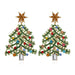 Wholesale alloy hollow diamond Christmas Tree Earrings JDC-ES-MY235 Earrings 曼茵 color Wholesale Jewelry JoyasDeChina Joyas De China