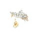 Wholesale alloy hollow diamond inlaid Flower Earrings JDC-ES-MY184 Earrings 曼茵 Wholesale Jewelry JoyasDeChina Joyas De China