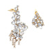 Wholesale alloy hollow diamond inlaid Flower Earrings JDC-ES-MY184 Earrings 曼茵 gold Wholesale Jewelry JoyasDeChina Joyas De China