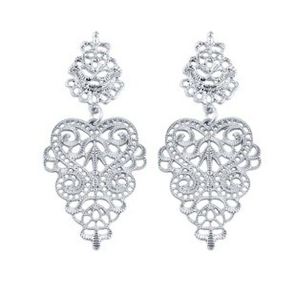 Bulk Jewelry Wholesale alloy hollow flower earrings JDC-ES-wy016 Wholesale factory from China YIWU China