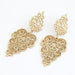 Wholesale alloy hollow flower earrings JDC-ES-wy016 Earrings JoyasDeChina Golden. wl100830111 Wholesale Jewelry JoyasDeChina Joyas De China